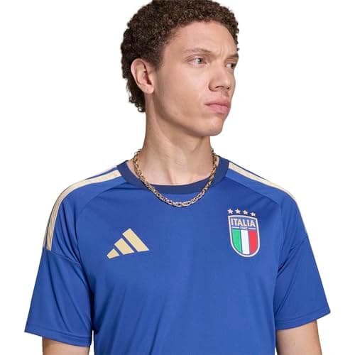 adidas Men's Italy 2026 Home Fan Jersey, Bold Blue, Large — view 3