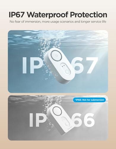 GoveeLife Upgraded Smart Water Leak Detector 1s with 1804 ft Ultra-Long Range, WiFi Water Sensor with SMS/Email/APP Push and Sound Alarm,5-Year Battery Life, 1 Pack, Suit for Home, Basement, Kitchen — view 6
