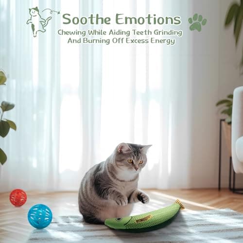 SHIPPOU Cat Toys 33 Pack - Delightful Interactive Variety Set for Cats & Kittens with Catnip Toy, Crinkle Balls, Cat Ball Toys, Springs to Reduce Anxiety & Destructive Behaviour — view 4