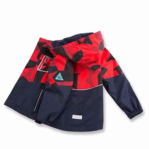 decathee Boys Girls Rain Jackets Waterproof Lightweight Hooded Raincoats Lined Softshell Windbreakers for Kids — view 3