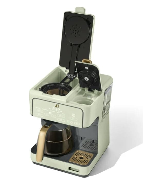 Beauti Multi Brew 12 Cup Programmable Drip & Single Serve Coffee Maker, Versatile Brewing (6oz, 8oz, 10oz, 12oz, 14oz), Pods or Ground, Over Ice option, Keep Warm mode (Sage Green) — view 7