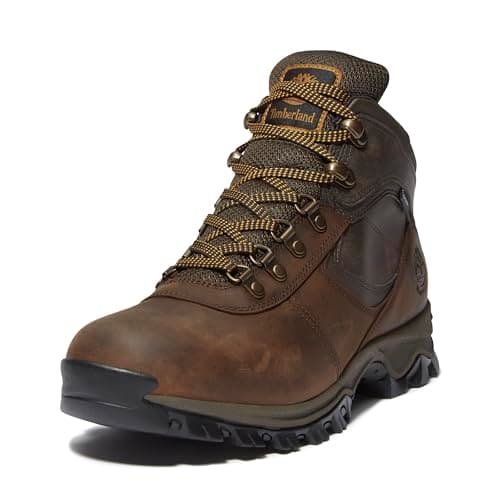 Timberland Men's Mt. Maddsen Anti-Fatigue Hiking Wateproof Leather Hiking Boot, Dark Brown Full-Grain, 10.5 Wide