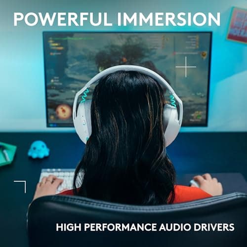 Logitech G321 Lightspeed Wireless Gaming Headset - White — view 5