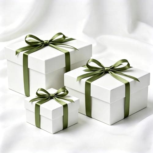 SJRIRG 1/2 Inch Olive Green Satin Ribbon 50 Yards Single Face Polyester — view 4