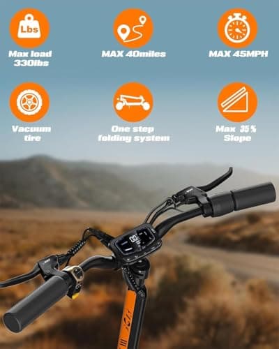 Electric Scooter for Adults, 3200W Dual Motors Up to 45 MPH, Max 40 Mile Range, Fast Adult Electric Scooter with 10" Off-Road Tire, Dual Suspension& Braking, Foldable E Scooter for Commuting — view 3