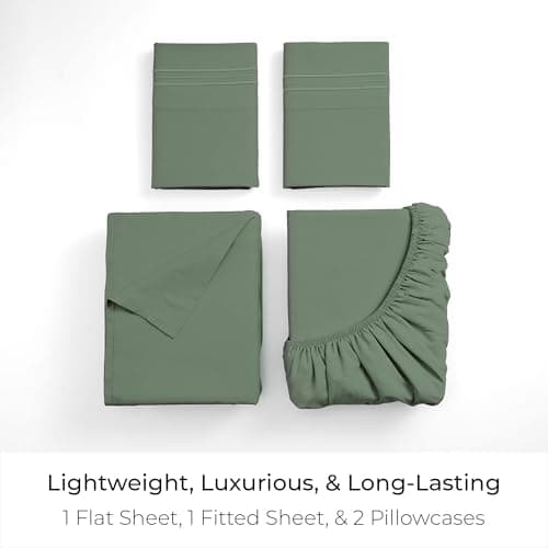 Mellanni Queen Sheets Set - 4 PC Iconic Collection Bedding — view 2