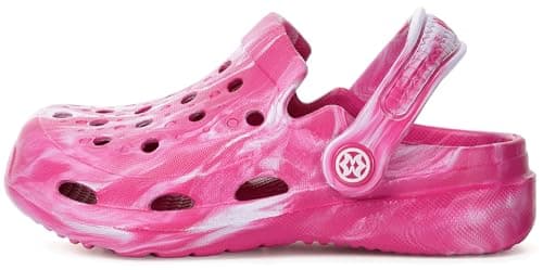 KVbabby Boys Girls Garden Clogs Slip on Sandals Water Shoes Children Shower Beach Pool Slippers(Rose Red,13-13.5 Little Kid) — view 2