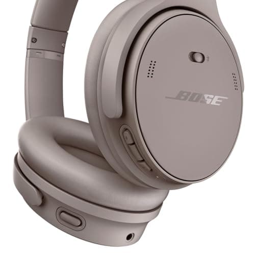 Bose QuietComfort Headphones - Wireless Bluetooth Headphones, Active Over Ear Noise Cancelling and Mic, USB-C Charging, Deep Bass, Up to 24 Hours of Playtime, Sandstone — view 5