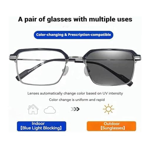 German Smart Zoom Reading Glasses Distance&near Progressive Multi-focus, Mens Smart Autofocus Glasses Self Adjusting- (2 Pcs Mix) — view 2