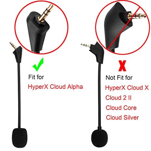Game Mic Replacement for Kingston HyperX Cloud Alpha Gaming Headset, 3.5mm Headphone Microphone Boom — view 2