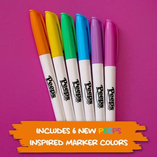 The Eggmazing Egg Decorator - Peeps Bunny - Arts and Craft Set Includes 6 Colorful Quick Drying, Non-Toxic Markers (Yellow), Ages 3 and Up — view 4