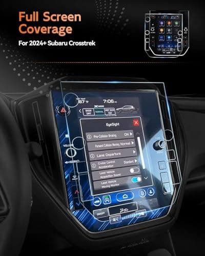 CDEFG for 2022-2026 Subaru WRX & 2024 2025 2026 Subaru Crosstrek Accessories Screen Protector,Premium/Limited/GT/Sport/Limited/Wilderness TouchScreen Display Cover (11.6 Inch Tempered Glass)