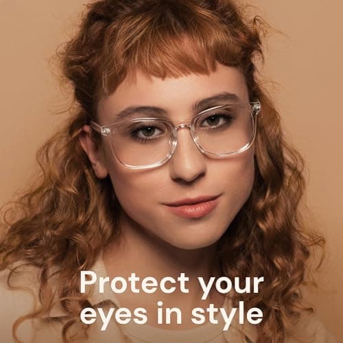 Gaoye Blue Light Blocking Glasses, Fashion Square Fake Nerd Eyewear Anti UV Ray Computer Gaming Eyeglasses Women/Men