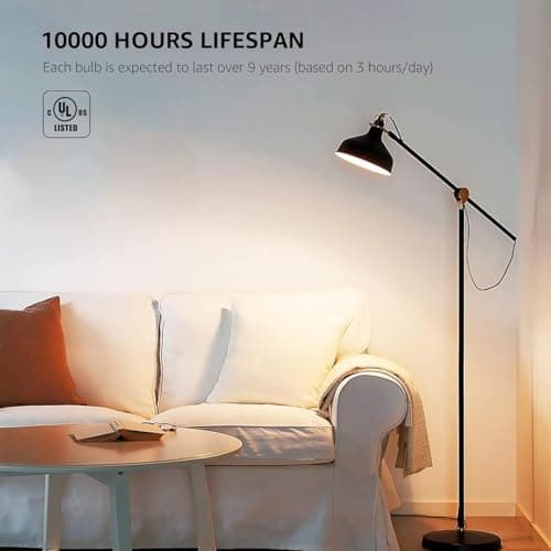 Lepro LED Light Bulbs, 2700K Soft Warm White LED Bulb 60W Equivalent, Non-Dimmable, A19 E26 Standard Medium Base, 10000 Hour Lifetime, UL Listed, 9 Watt, 5 Packs