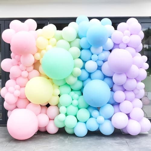 Voircoloria Pastel Balloons, 66pack 12inch Macaron Latex Party Balloons for Graduation, Easter, Wedding, Birthday, Bridal Shower, Rainbow Party, Baby Shower, Anniversary Party Decorations — view 5