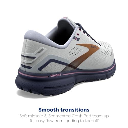 Brooks Women's Ghost 15 Neutral Running Shoe - Spa Blue/Neo Pink/Copper - 8.5 Medium — view 3