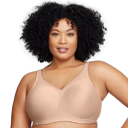 Glamorise Women's Full Figure Sports Bra, Cafe, 40 G Brown — view 6