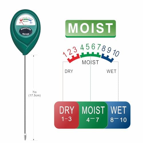 Soil Moisture Meter Sensor,Plant Water Monitor,Hygrometer for Gardening, Farming, No Batteries Required — view 3