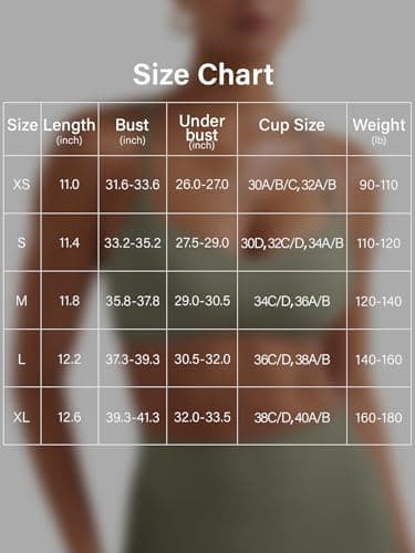 YEOREO Y Back Sports Bras for Women Padded Racerback Bra Paisely Light Impact Adjustable Straps Gym Workout Tops, Army Green, X-Small — view 5