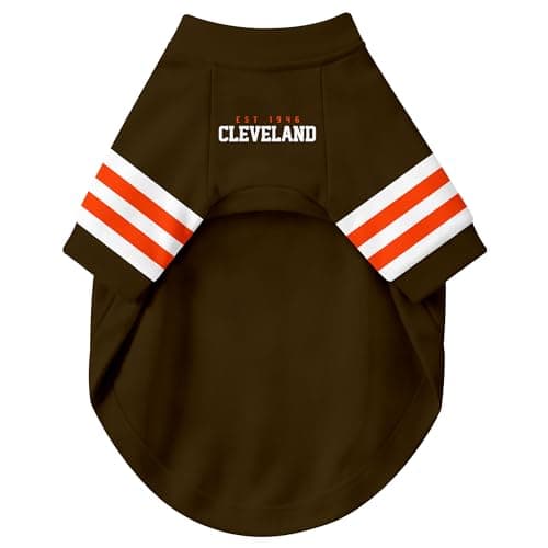 DALLASC Cleveland Dog Clothes Jersey Style Personalized Pet T Shirt with Custom Name Number for Small Medium Large Dogs — view 2