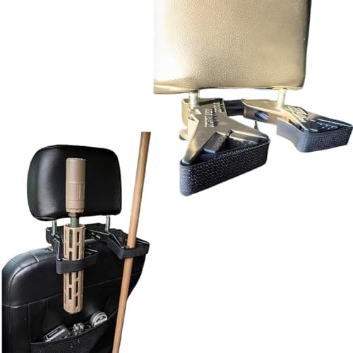 The Ultimate Universal Seat Back Gun Rack, Adjustable Vehicle Rifle Heavy Duty Backseat Organizer with Secure Straps Hunting Gear Storage Vehicle Rifle Holder for Truck Suv Car