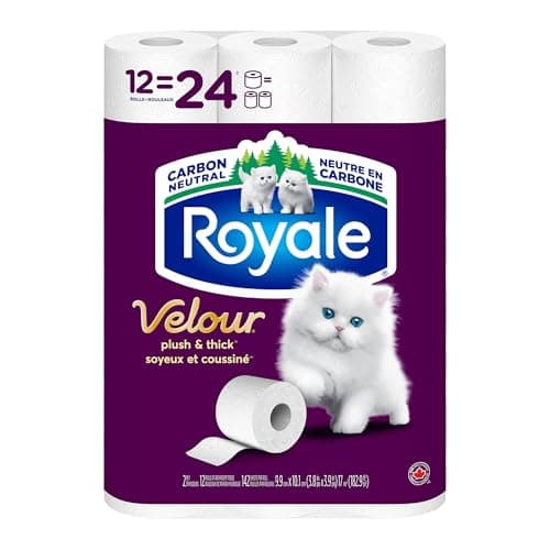 Royale Velour Toilet Paper, 12 Equal 24 Rolls, 142 Bathroom Tissues per roll — view 8