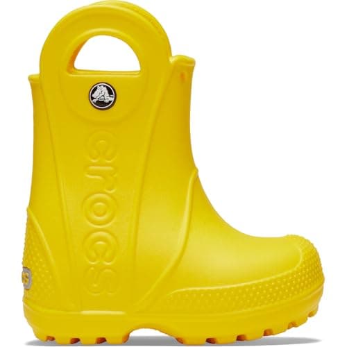 Crocs Unisex-Child Handle It Rain Boots, Yellow/Yellow, 13 Little Kid — view 5