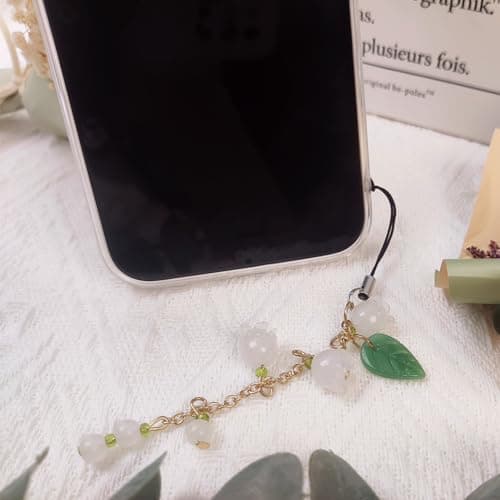 Homvog 1-4PCS Cute Phone Charms Aesthetic Y2K Cell Phone Charms Strap Pink Strawberry Butterfly Star Phone Charm Y2K Accessories for Phone Bag Keychain Airpods Camera Pendants Decor, metal — view 4