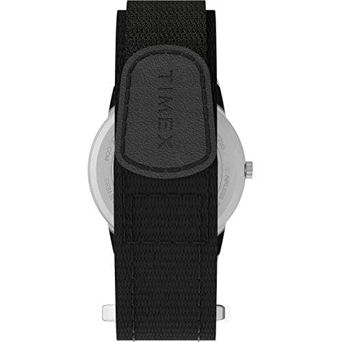 Timex Men's Easy Reader 35mm Watch – Silver-Tone Case White Dial with Black FastWrap Strap — view 2
