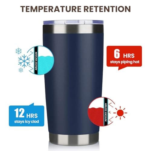MEWAY 20oz Tumbler Double Wall Vacuum Insulated Travel Mug Bulk, Mix Color Stainless Steel Tumblers with Lid and Straw, Durable Powder Coated Coffee Cups for Cold & Hot Drinks — view 5