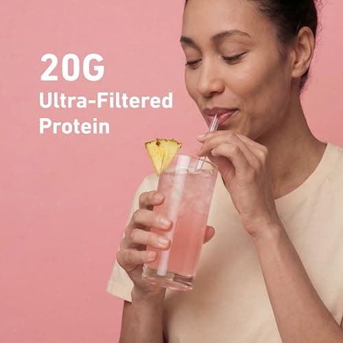 Isopure Clear Whey Isolate Protein Powder, Lactose Free, Gluten Free, Naturally Flavored, Tropical Punch, 20g Protein Per Serving, 14.1 Oz, 16 Servings (Packaging May Vary) — view 3