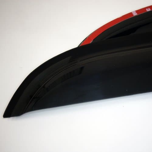 Outside Mount Car Window Rain Guards Compatible with Ford Mustang 1988-1993 | Tape-On | Rain Shields Window Visor Window Deflectors | Dark Smoke, 2 Pcs Set, WV2M-183 — view 6