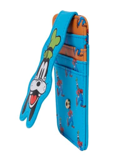 Disney Goofy Card Holder Women Blue Orange Slim Wallet — view 4