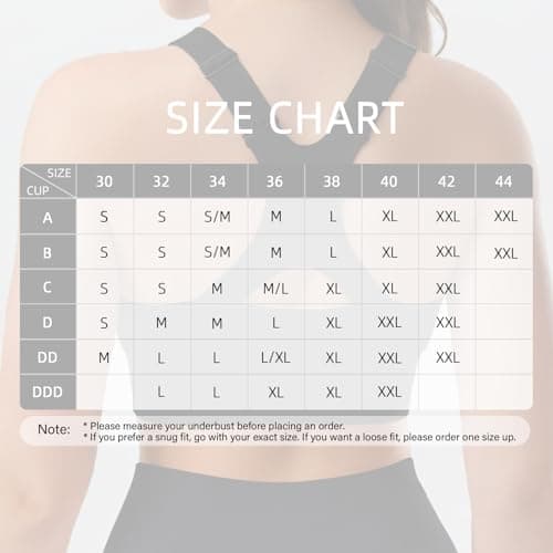 SPORME RUNNING Sports Bras for Women Pack Racerback High Support Bras with Adjustable Straps-Padded Seamless Yoga Bra — view 5