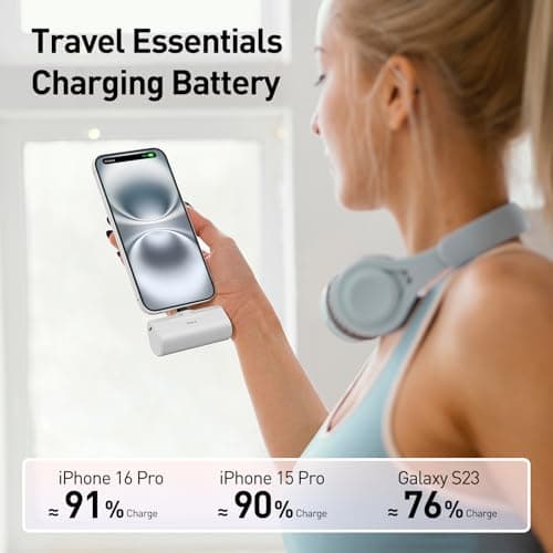 iWALK Portable Charger for iPhone 17/16/15 USB-C Small Power Bank 20W 4,500mAh Fast Charging Battery Pack Compatible with iPhone 15/16/16/17 Plus/17 Pro/17 Pro Max, Samsung Galaxy S25/S24/S23 Android — view 4