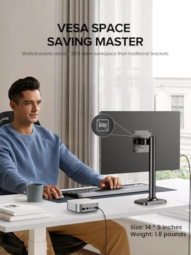 UPERFECT Portable Monitor 4K 16" | 1200 Nits Laptop Monitor | 3840 * 2400 UHD | 145% sRGB, 2000:1 Contrast | USB-C & MINI HDMI | VESA & Smart Case | Travel Screen for Computer, PC, Game Consoles — view 6
