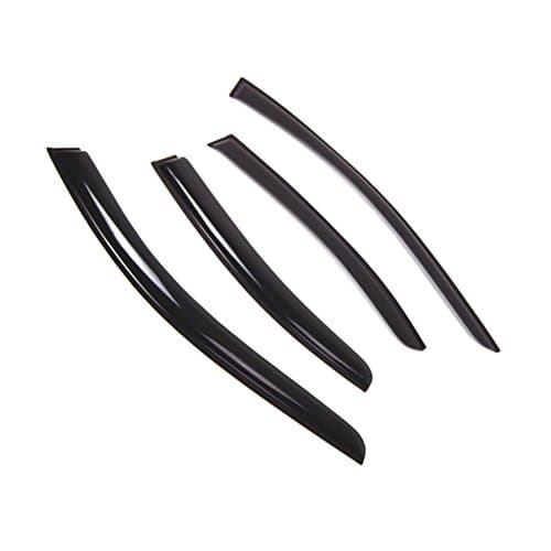 TuningPros Outside Mount Window Vent Visors Rain Guards Compatible with Nissan Maxima Sedan 2009-2015 | Side Window Wind Deflectors Rain Shields | Black Tinted, 4 Pcs Set, BGWV-346