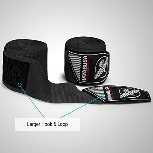 Hayabusa Boxing Hand Wraps Perfect Stretch 4.0 for Men & Women - Black, 180 inches — view 3