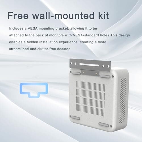 Machenike Machcreator Mini2 7940H Entry Mini Desktop, AMD Ryzen 9 7940H, AMD Radeon Graphics, 16GB DDR5 RAM, 512GB SSD, Wi-Fi 6, W11H, Bluetooth, White — view 4