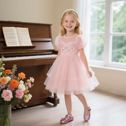 Otter MOMO Toddler/Little Girls Mary Jane Ballerina Flats Size 11 Shoes Slip-on School Party Dress Shoes