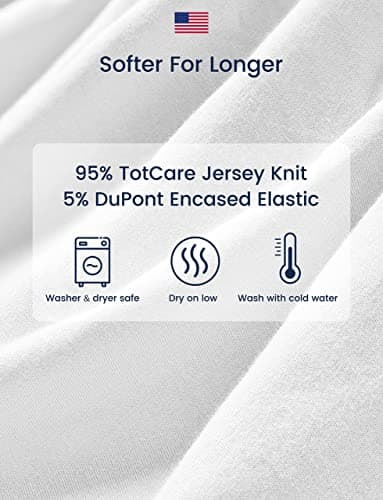 TotAha Space Bassinet Sheets, Super Stretchy Jersey Star Bedside Bassinet Sheets, Buttery Soft Bassinet Mattress Sheets Compatible with Halo, Baby Delight, Koola, Chicco Lullago, and Other Bassinet — view 4