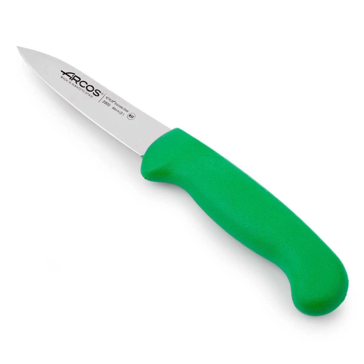 Arcos Serie 2900 - Cuchillo Santoku con Alveolos - Hoja de Acero Inoxidable Nitrum de 180 mm - Mango inyectado en Polipropileno Color Rojo — view 31