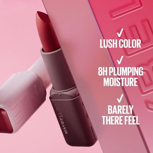 MAYBELLINE Serum Lipstick, Hydrating Lip Makeup with 8HRs of Lip Plumping Moisture with Hyaluronic Acid + Oil Blend, Upstate (Light Cool Brown Satin) — view 2