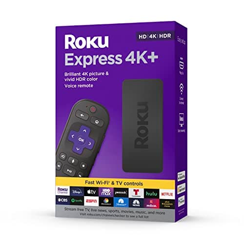 Roku Express 4K+ | Roku Streaming Device 4K/HDR with Voice Remote, Free & Live TV — view 6