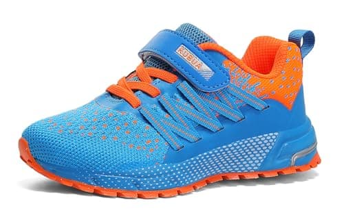 KUBUA Kids Sneakers Lightweight Boys Girls Tennis Shoes