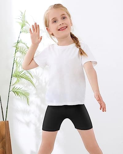 Adorel Girls Shorts Short Leggings Summer Solid Color Pack of 8 Colorful Childhood 5-6 Years (Manufacturer Size 130) — view 2