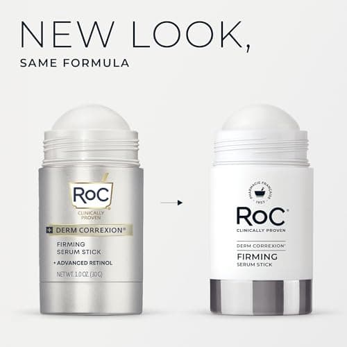 RoC Derm Correxion Retinol Firming Serum Stick with Antioxidants to Visibly Tighten and Firm Wrinkles and Laugh Lines For Men and Women + Retinol Eye Cream Packette, 1.0 oz (Packaging May Vary) — view 9