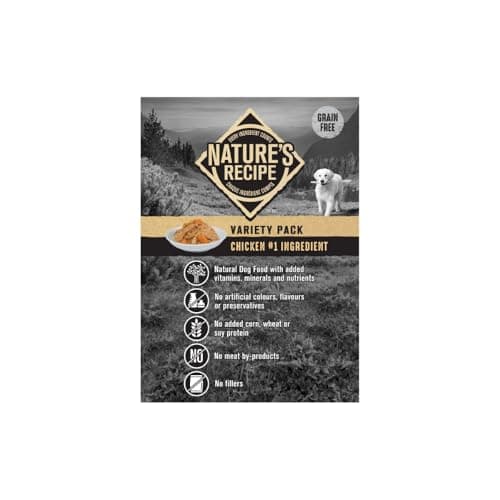 Nature’s Recipe Chicken, Chicken & Duck, Chicken & Venison Wet Dog Food Variety Pack 936 g 12 pk — view 3