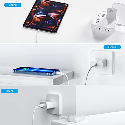USBC Charger Block for iPhone 17 Charging Plug,MFI Certified Fast USB C Wall Cube 2Pack Power Adapter for iPhone 17/Air/16/16E Pro/Plus/Pro Max/15/14/13/12/11,for iPad Air/Mini USB-C Charge Brick Box — view 5