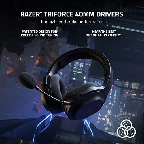 Razer Barracuda X - Wireless Multi-Platform Gaming and Mobile Headset (SmartSwitch Dual Wireless, Ergonomic Design, Triforce 40 mm, Cardioid Mic, On-Headset Controls, 50h Battery USB-C) Black — view 4
